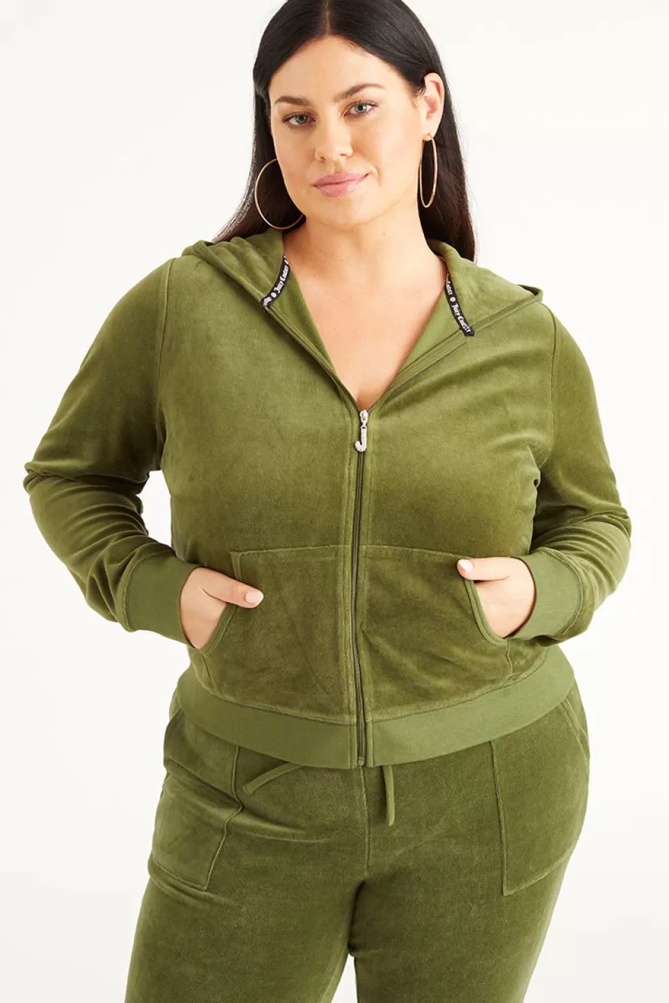 Juicy Couture Hoodies & Jackets | Track Tops^Plus-Size Icons Classic Cotton Velour Hoodie