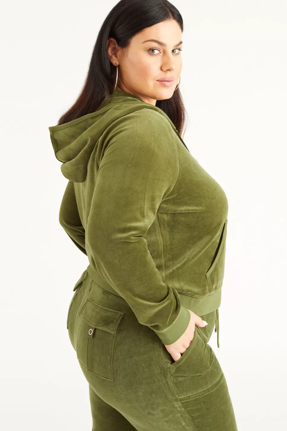 Juicy Couture Hoodies & Jackets | Track Tops^Plus-Size Icons Classic Cotton Velour Hoodie