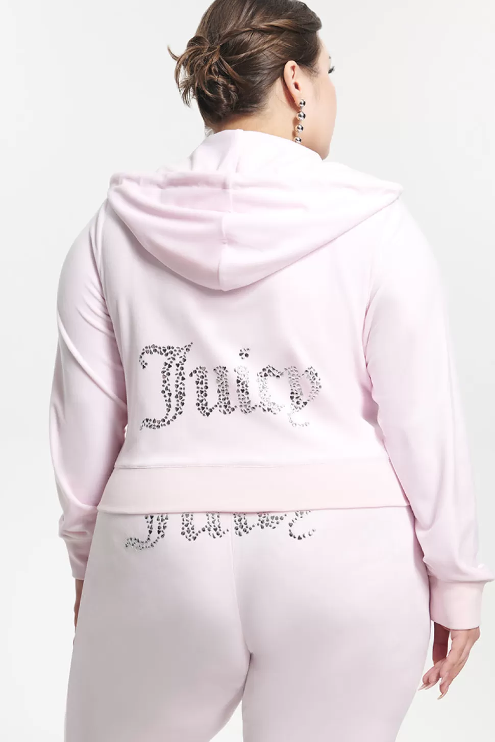 Juicy Couture Hoodies & Jackets | Track Tops^Plus-Size Mixed Jewels Velour Hoodie