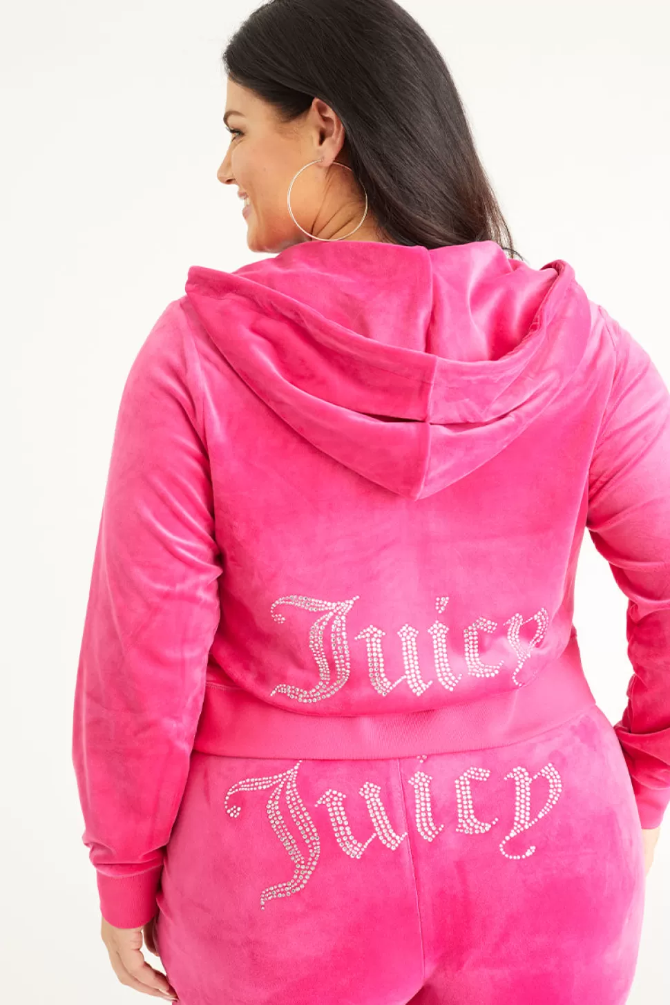 Juicy Couture Hoodies & Jackets | Bling Sets^Plus-Size OG Big Bling Velour Hoodie