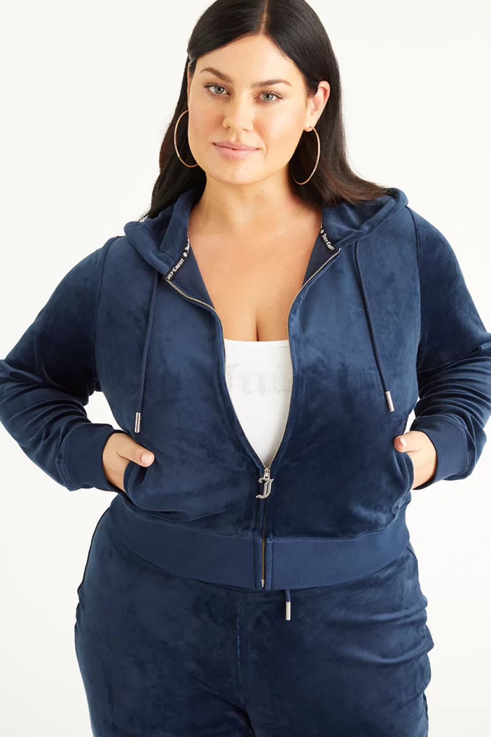 Juicy Couture Hoodies & Jackets | Bling Sets^Plus-Size OG Big Bling Velour Hoodie