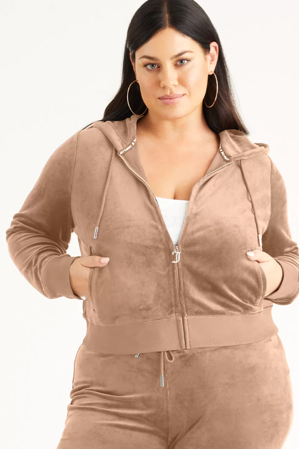 Juicy Couture Hoodies & Jackets | Bling Sets^Plus-Size OG Big Bling Velour Hoodie