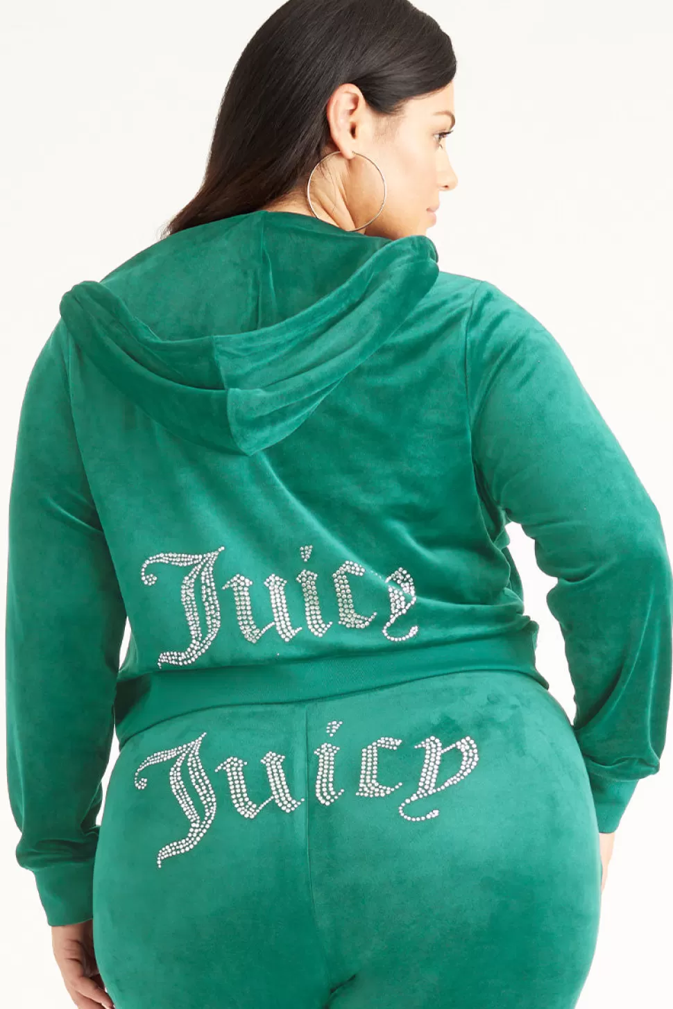 Juicy Couture Hoodies & Jackets | Bling Sets^Plus-Size OG Big Bling Velour Hoodie