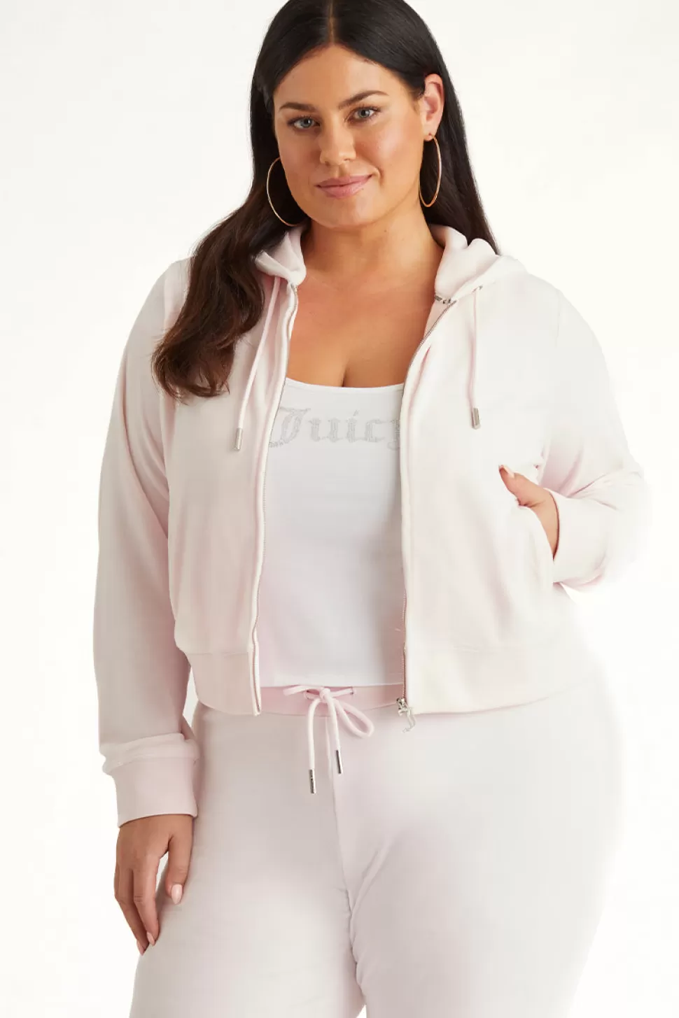 Juicy Couture Hoodies & Jackets | Bling Sets^Plus-Size OG Big Bling Velour Hoodie