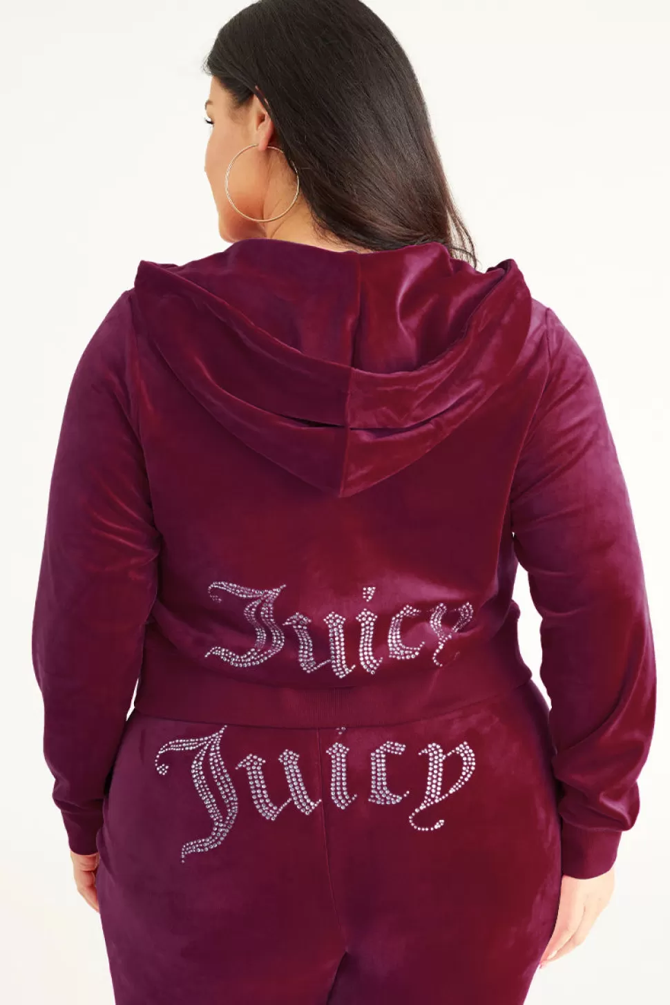 Juicy Couture Hoodies & Jackets | Bling Sets^Plus-Size OG Big Bling Velour Hoodie