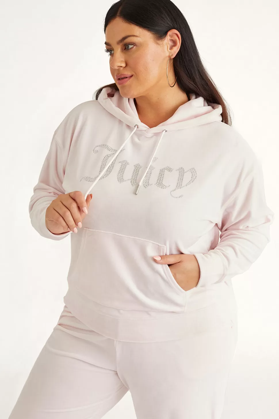 Juicy Couture Hoodies & Jackets | Track Tops^Plus-Size Oversized Bling Big Velour Hoodie