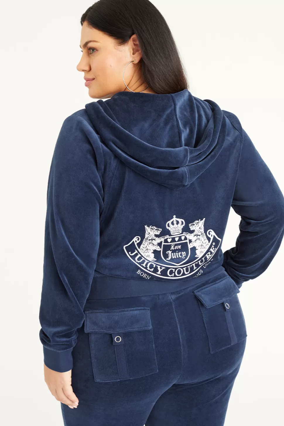 Juicy Couture Hoodies & Jackets | Track Tops^Plus-Size Scottie Cotton Velour Hoodie