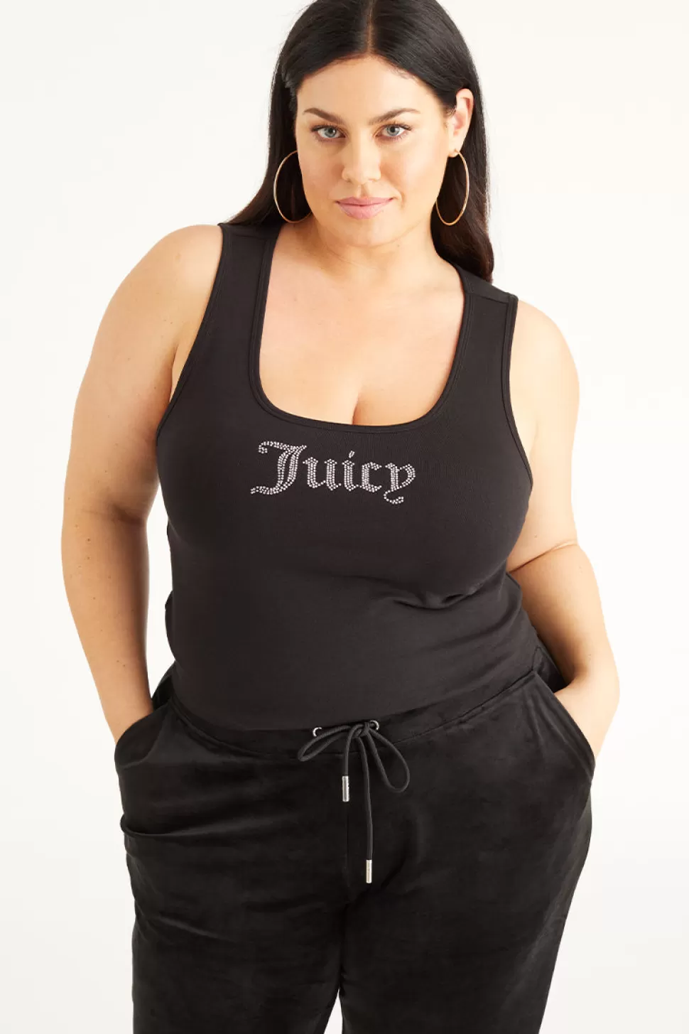 Juicy Couture Tees & Tops^Plus-Size Small Bling Tank Top