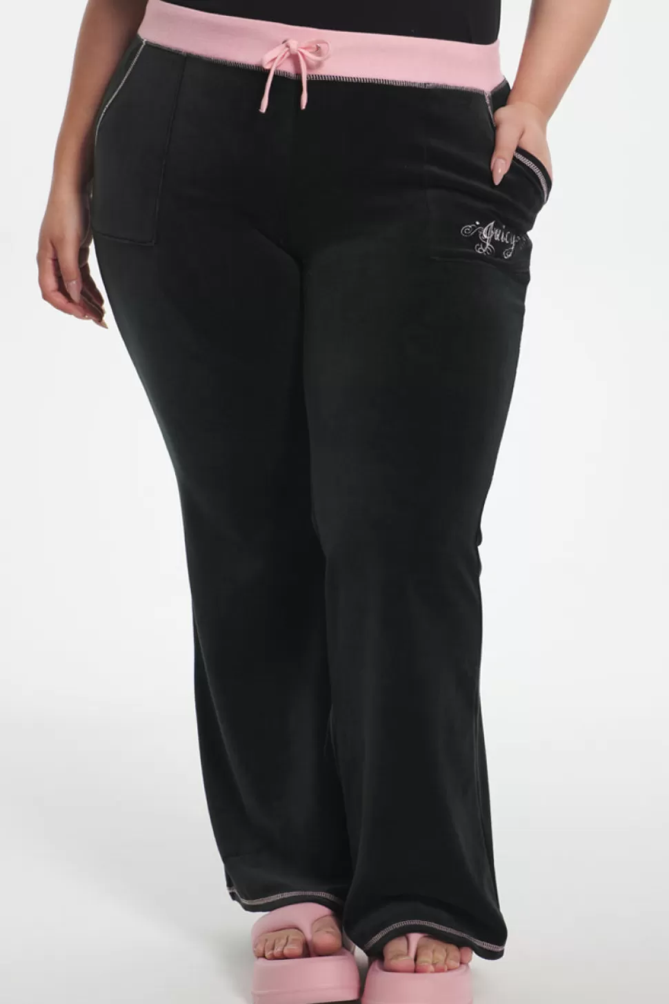 Juicy Couture Track Pants | Track Bottoms^Plus-Size Sweetheart Cotton Velour Track Pants