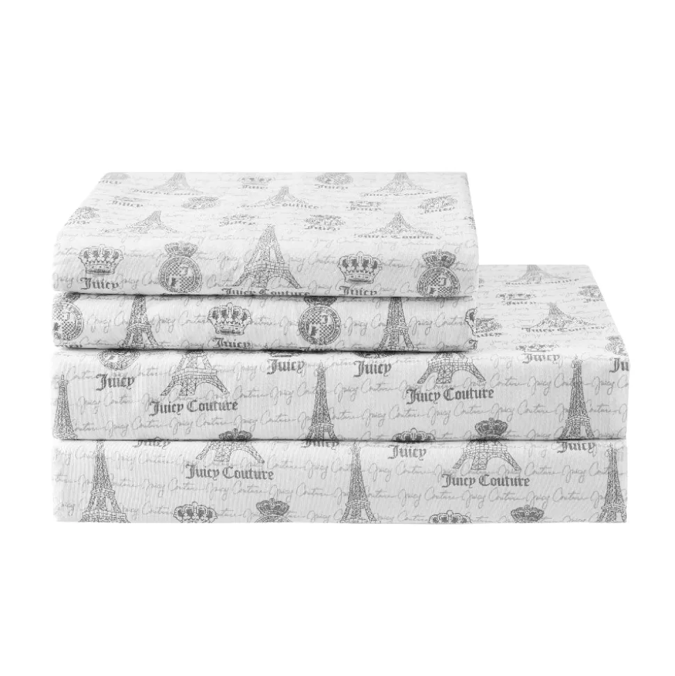 Juicy Couture Sheet Sets^Printed Microfiber Sheet Set