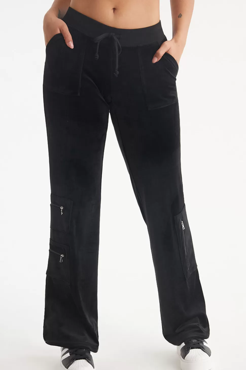 Juicy Couture Track Bottoms^Snap Pocket Velour Cargo Pants