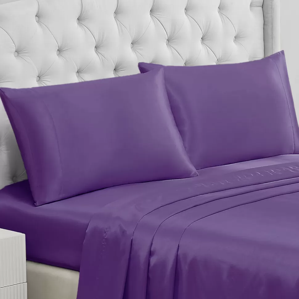 Juicy Couture Sheet Sets^Solid Satin Pillow Case Set