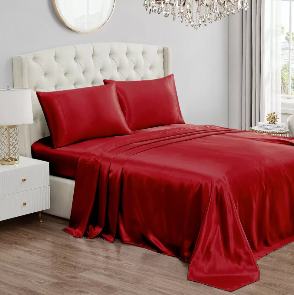 Juicy Couture Sheet Sets^Solid Satin Sheet Set