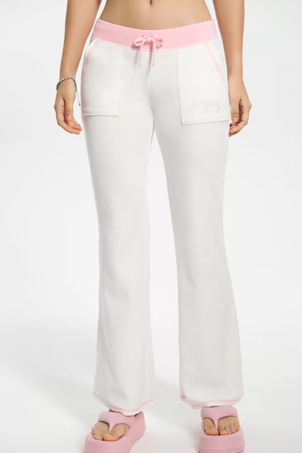 Juicy Couture Track Bottoms^Sweetheart Cotton Velour Track Pants