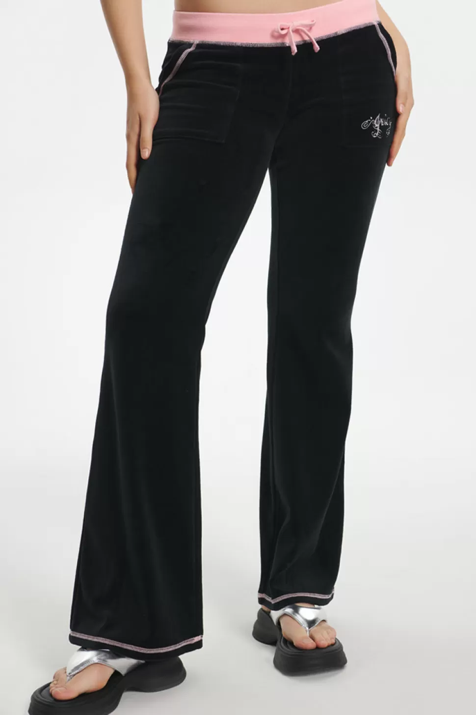 Juicy Couture Track Bottoms^Sweetheart Cotton Velour Track Pants