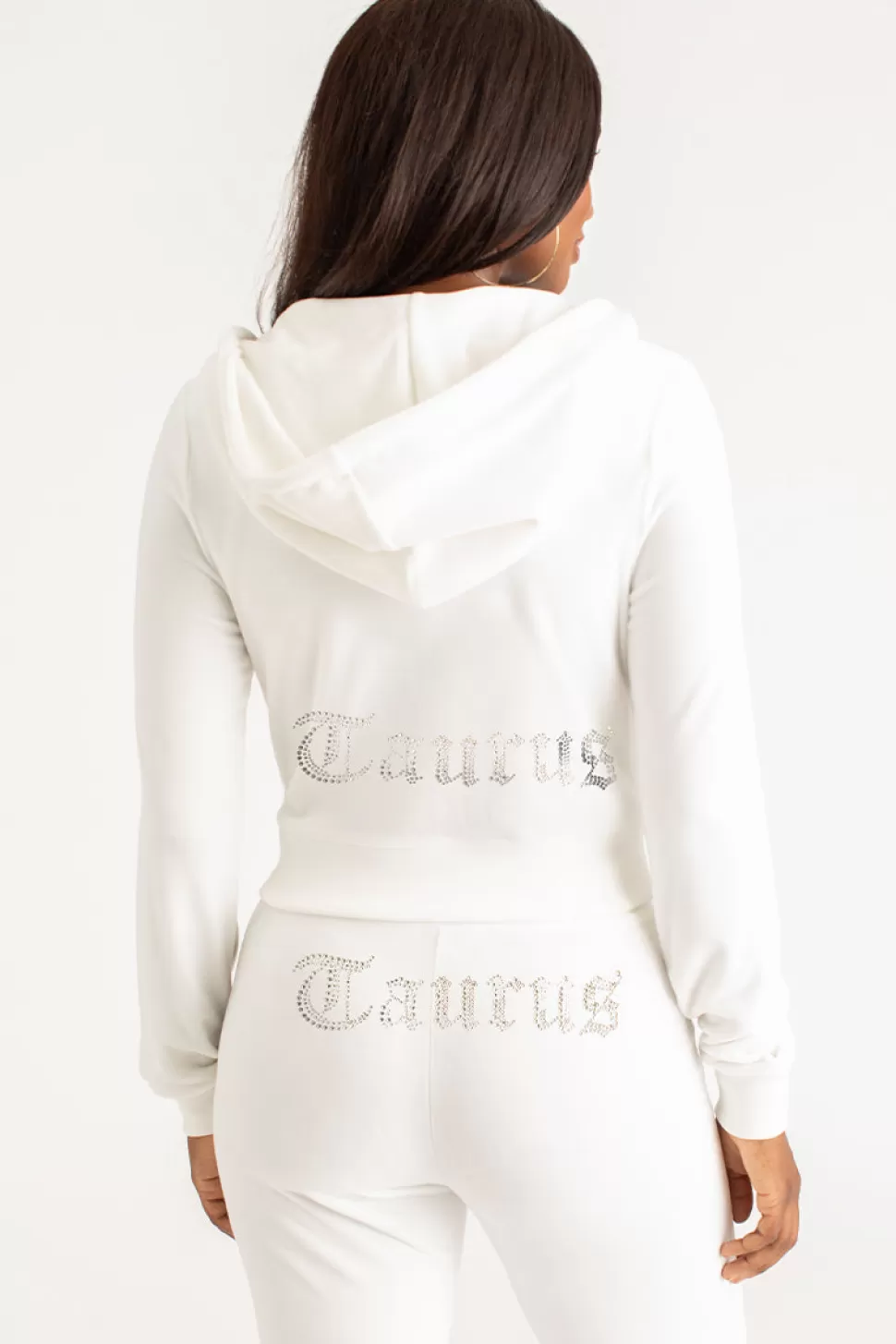 Juicy Couture Taurus^Taurus Big Bling Velour Hoodie