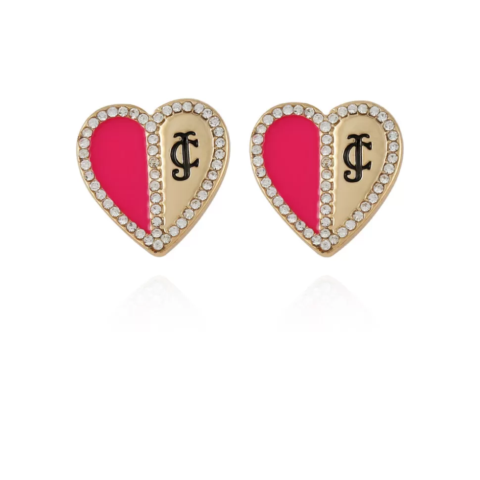 Juicy Couture Earrings^Twotone Heart Stud Earrings