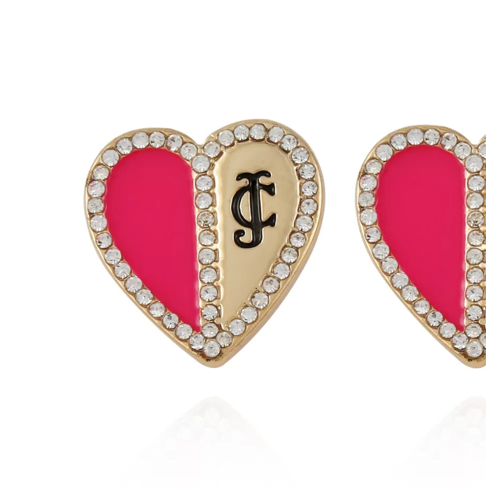 Juicy Couture Earrings^Twotone Heart Stud Earrings