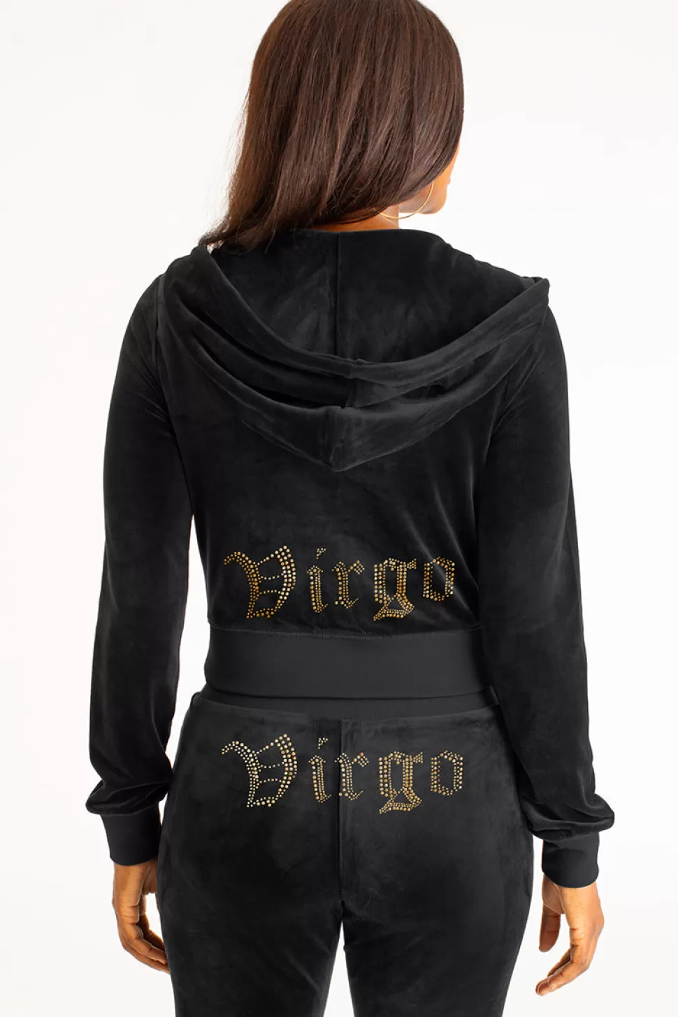 Juicy Couture Bling Sets | Track Tops^Virgo Big Bling Velour Hoodie