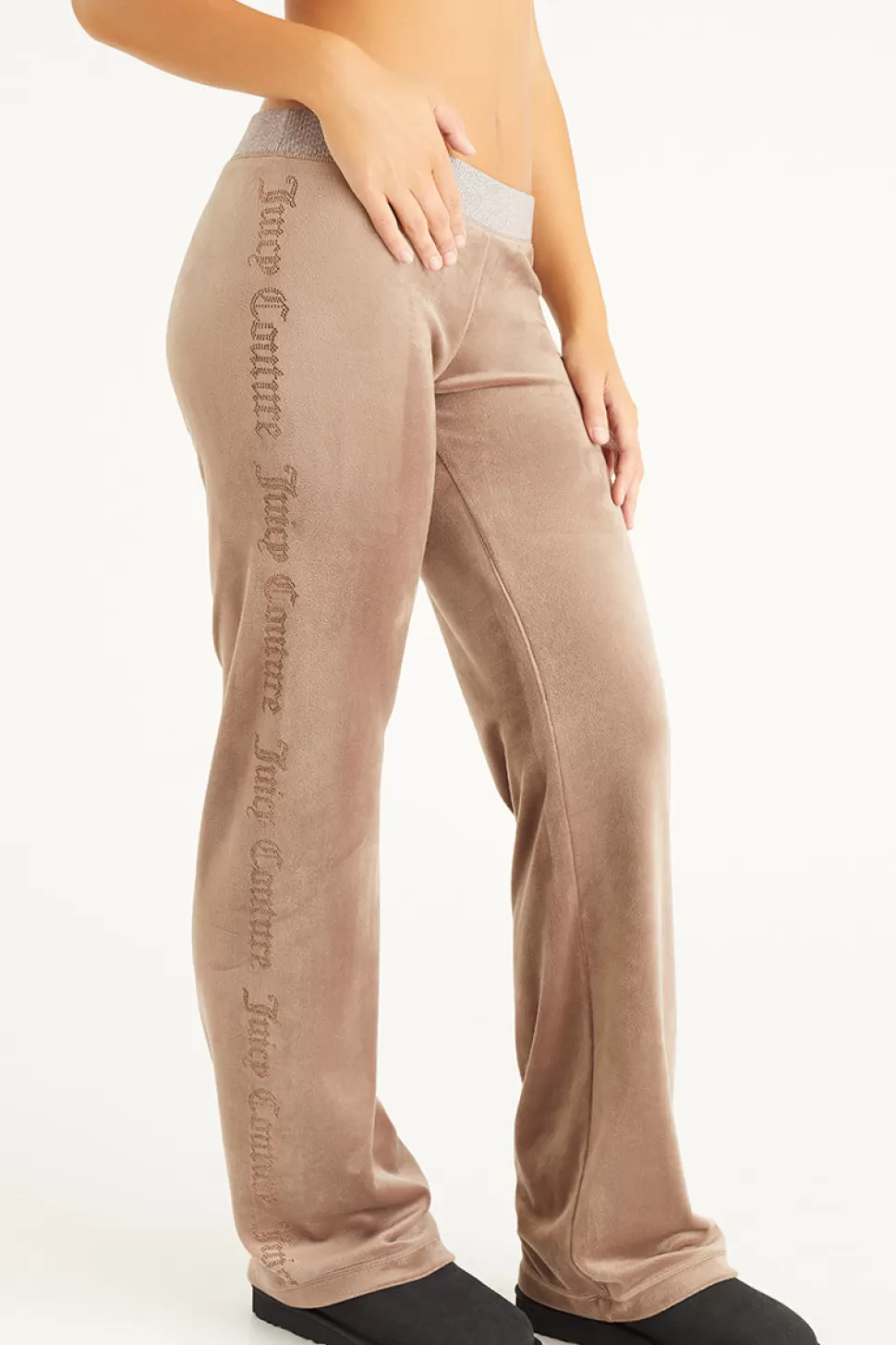 Juicy Couture Track Bottoms^Wide Leg Pants with Side Bling