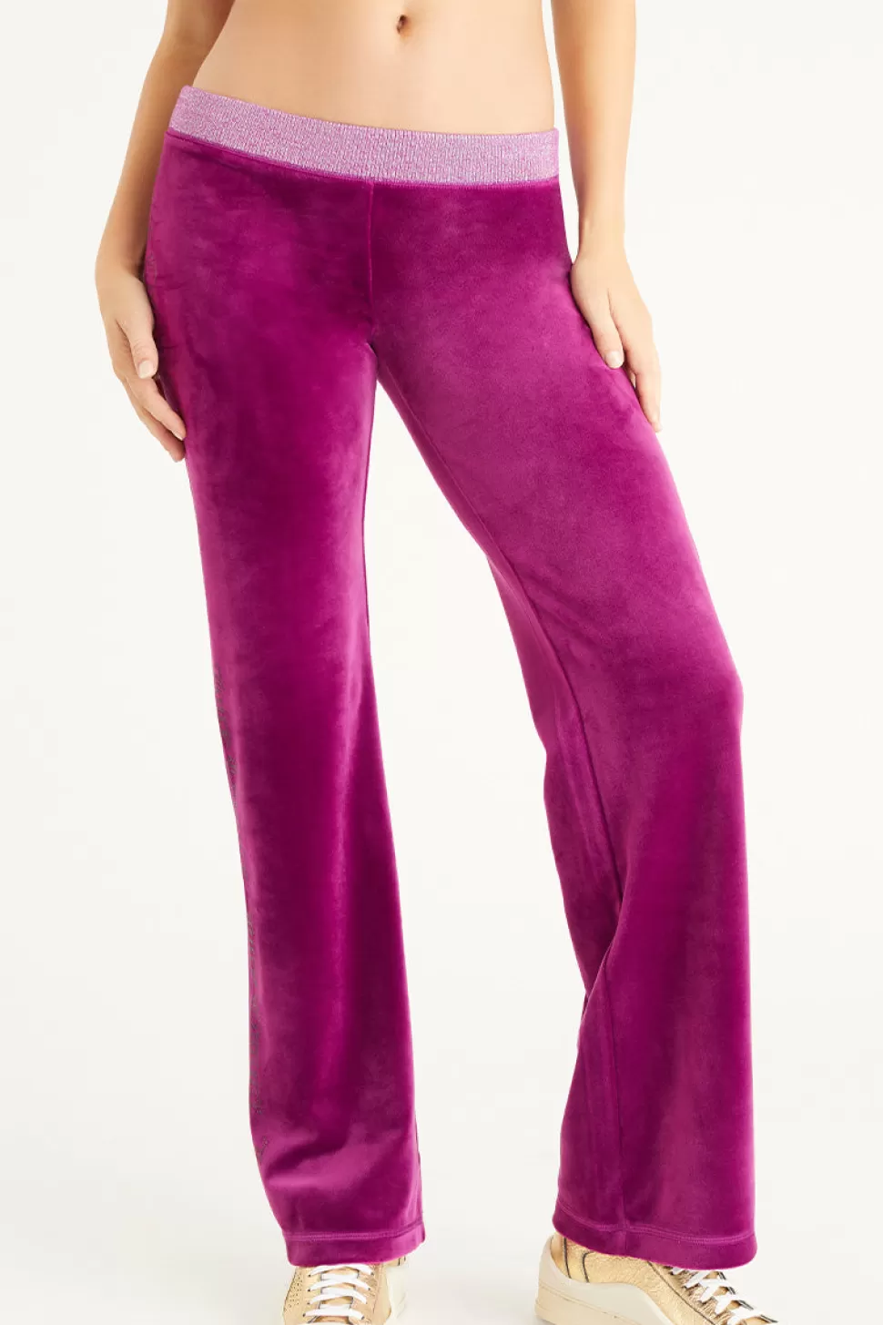 Juicy Couture Track Bottoms^Wide Leg Pants with Side Bling