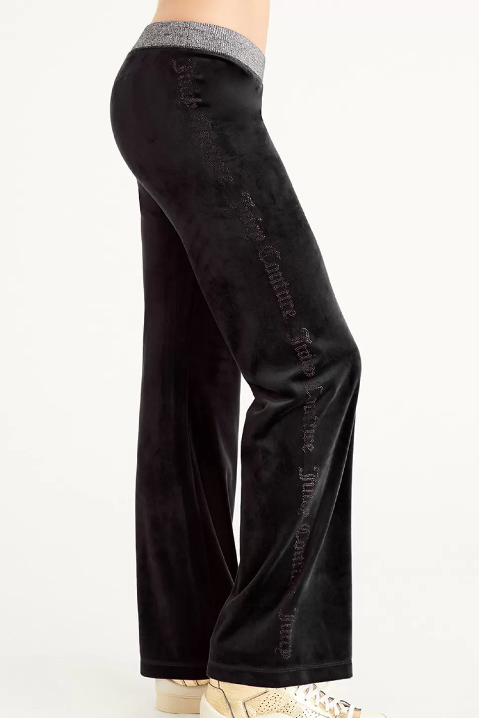 Juicy Couture Track Bottoms^Wide Leg Pants with Side Bling